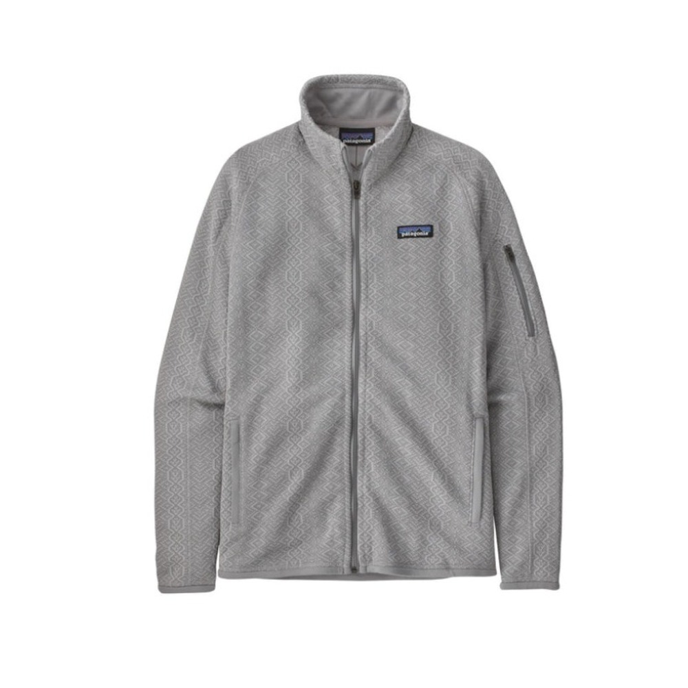 Patagonia Better Sweater Jacket Full Zip Frozen Jaquard: Salt Grey Small 25543